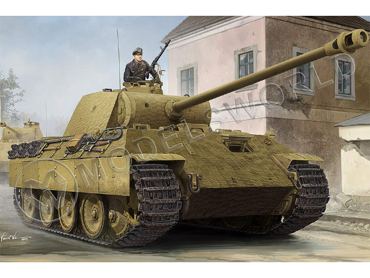 Склеиваемая пластиковая модель Немецкий танк Sd.Kfz.171 PzKpfw Ausf A с покрытием Zimmerit. Масштаб 1:35 - фото 1