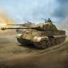 Склеиваемая пластиковая модель Немецкий танк Sd.Kfz.182 King Tiger (Porsche Turret) с циммеритом. Масштаб 1:35