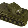 Склеиваемая пластиковая модель Советский тяжёлый танк КВ-1 образца 1940 г. Масштаб 1:100