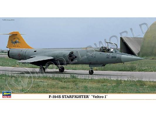 Склеиваемая пластиковая модель самолета F-104S Veltro 1. Масштаб 1:48