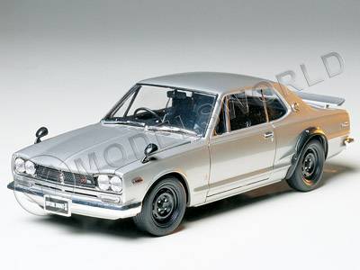 Склеиваемая модель автомобиля Nissan Skyline 2000 GT-R Hard Top. Масштаб 1:24 - фото 1