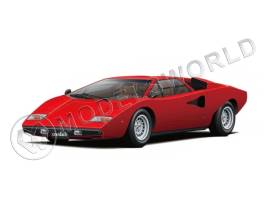 Склеиваемая пластиковая модель Lamborghini Countach LP400 (Red). Масштаб 1:32