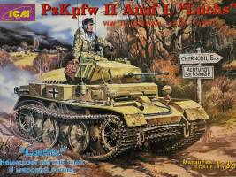 Склеиваемая пластиковая модель Немецкий легкий танк PzKpfw II Ausf.L "Luchs". Масштаб 1:35