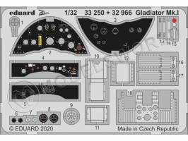 Фототравление для модели Gladiator Mk.I интерьер, ICM. Масштаб 1:32