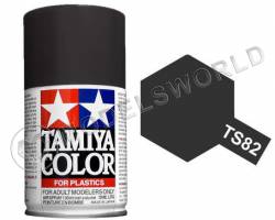 Краска-спрей Tamiya серии TS в баллонах по 100 мл. TS-82 Rubber Black (Черный резиновый)