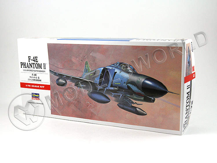 Склеиваемая пластиковая модель самолет F-4E Phantom II C2. Масштаб 1:72 - фото 1