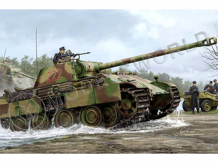 Склеиваемая пластиковая модель Немецкий танк Sd.Kfz.171 Panther Ausf.G (Late Version). Масштаб 1:35 - фото 1
