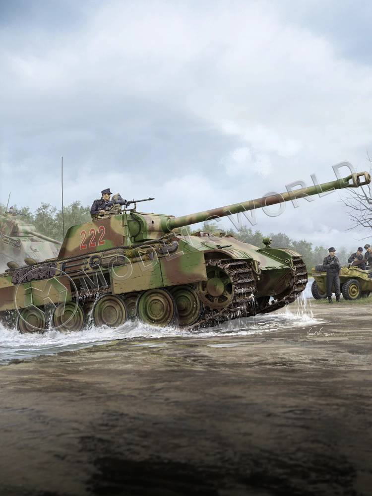 Склеиваемая пластиковая модель Немецкий танк Sd.Kfz.171 Panther Ausf. G (Late Version). Масштаб 1:35 - фото 1