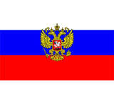 Россия-команующий на корабле флаг. Размер 73х45 мм