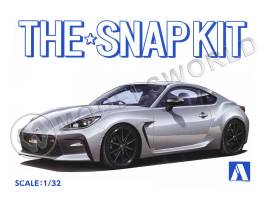 Склеиваемая пластиковая модель SNAPKIT Toyota GR-86 (Ice Silver Metallic). Масштаб 1:32