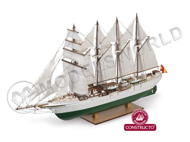 Набор для постройки модели корабля J.S.ELCANO ПЛЮС КРАСКИ. Масштаб 1:205 - фото 1