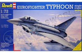 Склеиваемая пластиковая модель Истребитель Eurofighter Typhoon. Масштаб 1:72