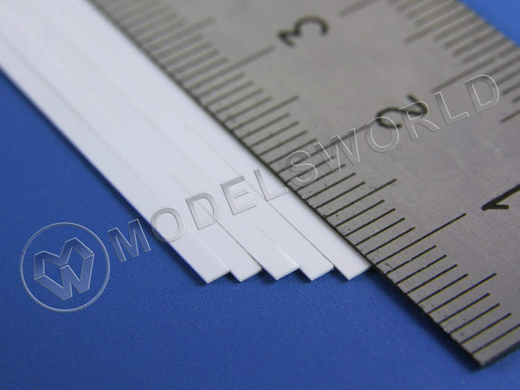 Полоска пластиковая для масштаба HO, 0.3х1.7 мм, 10 шт - фото 1