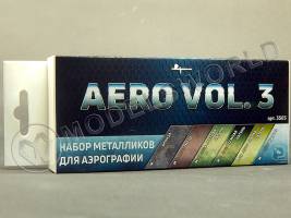 Акриловая краска Pacific88 Aero Набор металликов vol.3