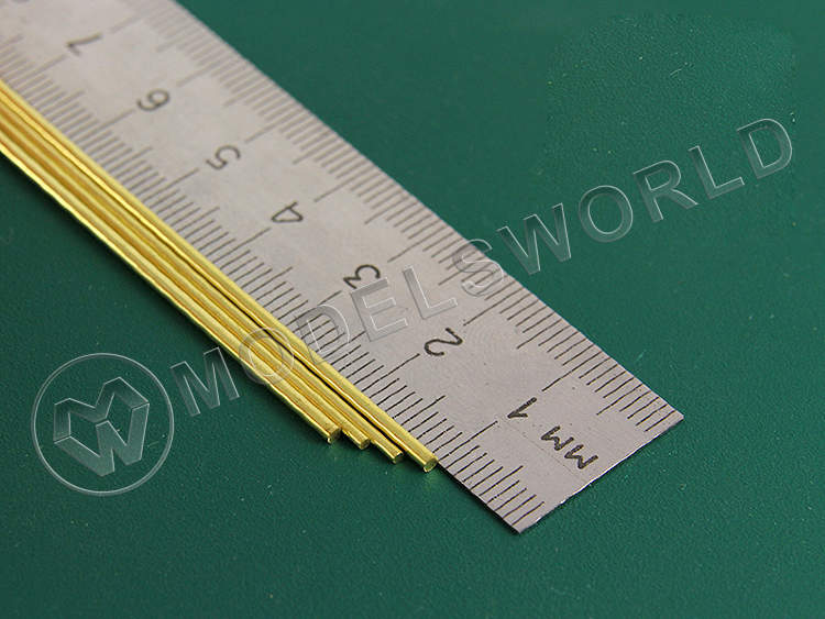 Ассортимент латунных прутков 1.6 и 1.2 мм, 4 шт