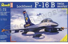 Склеиваемая пластиковая модель Самолёт Lockheed F-16B Twin Seater. Масштаб 1:72