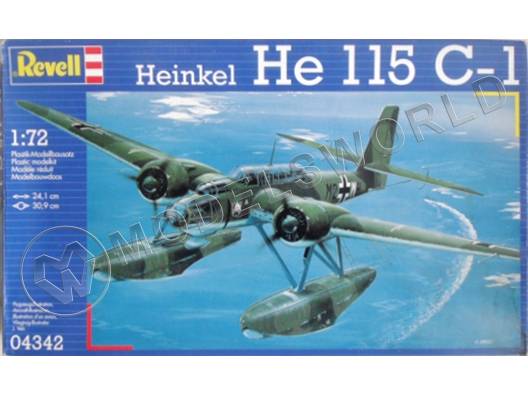 Склеиваемая пластиковая модель самолета Heinkel He 115 C-1. Масштаб 1:72