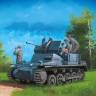 Склеиваемая пластиковая модель Немецкий German Flakpanzer IA w/Ammo.Trailer. Масштаб 1:35