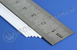 Пруток пластиковый полукруглый 1.0 мм, 5 шт