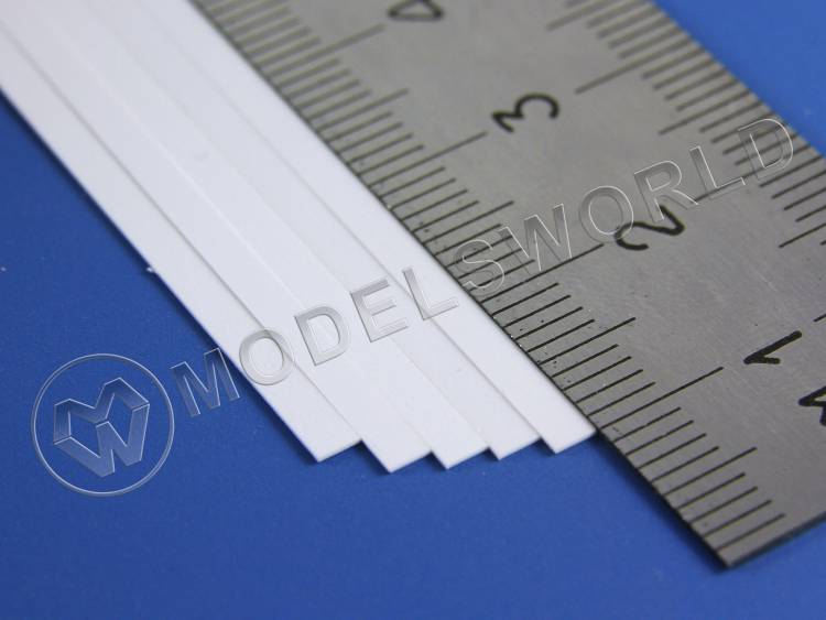 Полоска пластиковая для масштаба HO, 0.3х2.3 мм, 10 шт