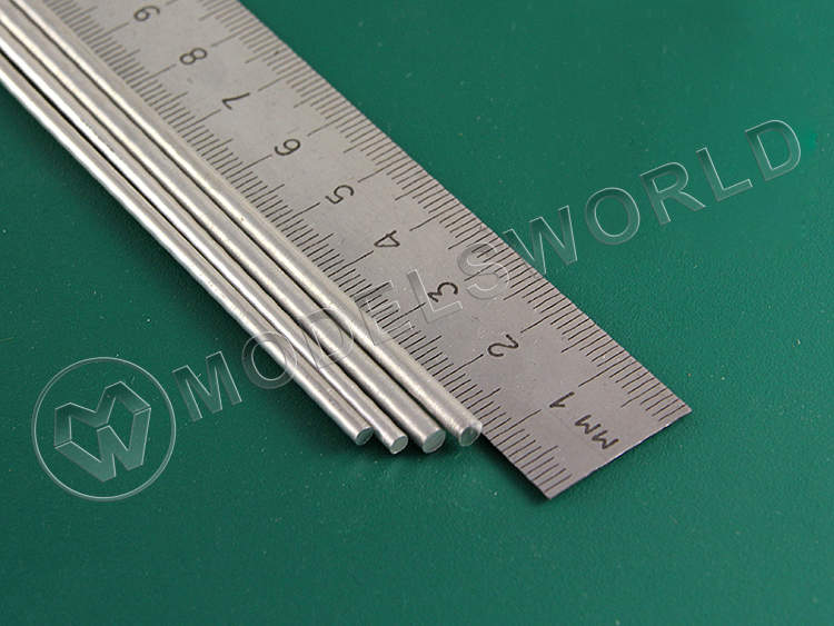 Ассортимент алюминиевых гибких прутков 2.4 и 3.2 мм, 4 шт - фото 1