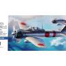 Склеиваемая пластиковая модель самолета Mitsubishi A6M2 Zero Fighter Type 21 (Zeke). Масштаб 1:72