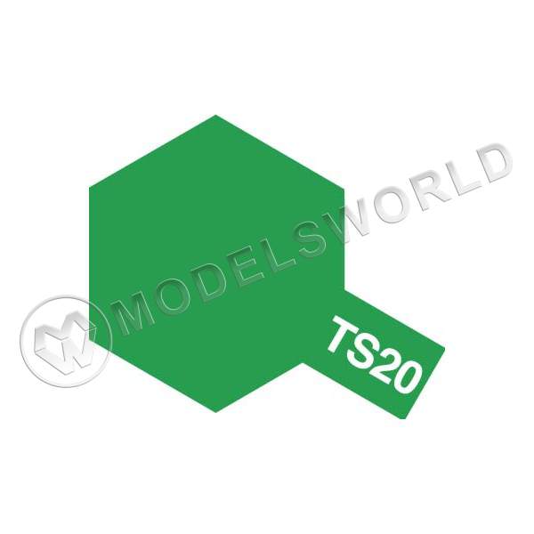 Краски-спрей Tamiya серия TS-20 Metallic Green (Зеленая металлик) спр.100мл. - фото 1