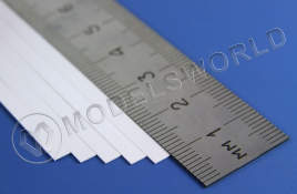 Полоска пластиковая для масштаба HO, 0.3х3.4 мм, 10 шт
