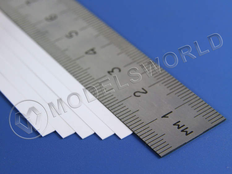 Полоска пластиковая для масштаба HO, 0.3х3.4 мм, 10 шт - фото 1