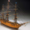 Набор для постройки модели корабля USS CONSTITUTION американский фрегат 1797 г.. Масштаб 1:98