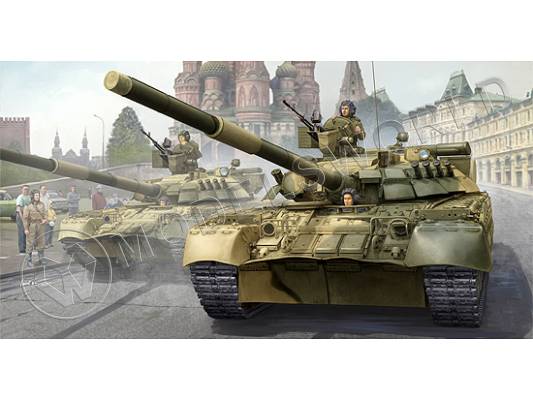 Склеиваемая пластиковая модель Российский танк Т-80УД. Масштаб 1:35