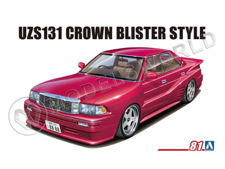 Склеиваемая пластиковая модель Toyota Crown UZS131 Blister Style. Масштаб 1:24 - фото 1