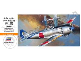 Склеиваемая пластиковая модель самолета Ki84 Frank (Hayate). Масштаб 1:72