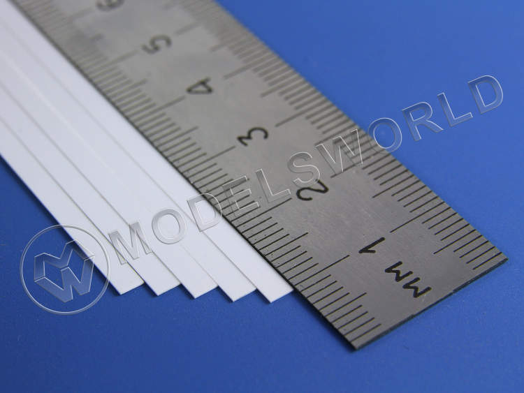 Полоска пластиковая для масштаба HO, 0.3х2.8 мм, 10 шт - фото 1