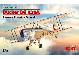 Склеиваемая пластиковая модель Bücker Bü 131A, немецкий учебный самолет ІІ МВ. Масштаб 1:32