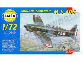 Склеиваемая пластиковая модель Самолет "Morane Saulnier" MS-406. Масштаб 1:72