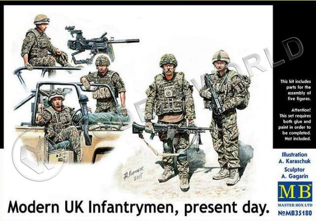 Фигуры Современная британская пехота, наше время. Масштаб 1:35 - фото 1