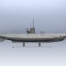 Склеиваемая пластиковая модель Германская подводная лодка Тип II B (1943 г). Масштаб 1:144