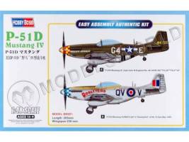 Склеиваемая пластиковая модель Американский истребитель P-51D. Масштаб 1:48