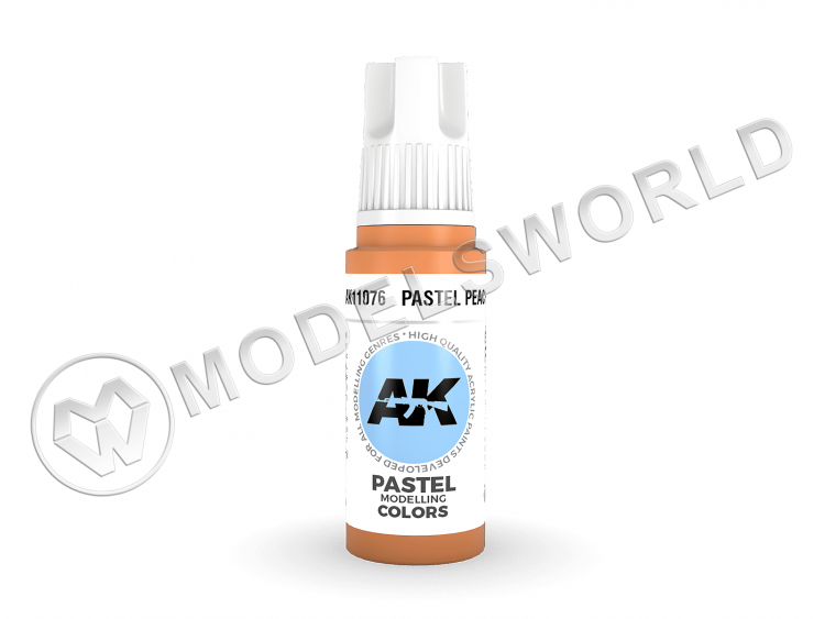 Акриловая краска AK Interactive 3rd GENERATION Pastel. Pastel Peach. 17 мл - фото 1