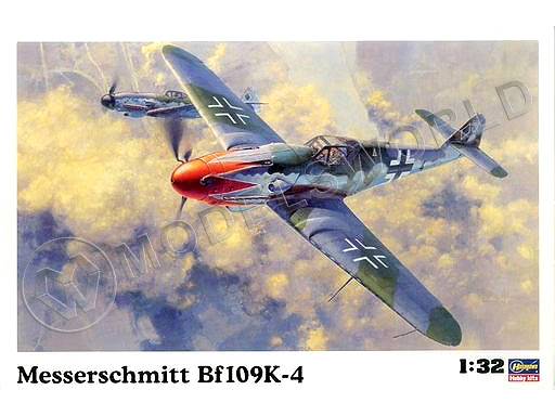 Склеиваемая пластиковая модель самолета Messerschmitt Bf 109K-4. Масштаб 1:32