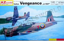 Склеиваемая пластиковая модель Бомбардировщик Vultee Vengeance "in RAF". Масштаб 1:48