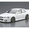 Склеиваемая пластиковая модель Nissan Skyline ER34 Uras Type-R '01. Масштаб 1:24