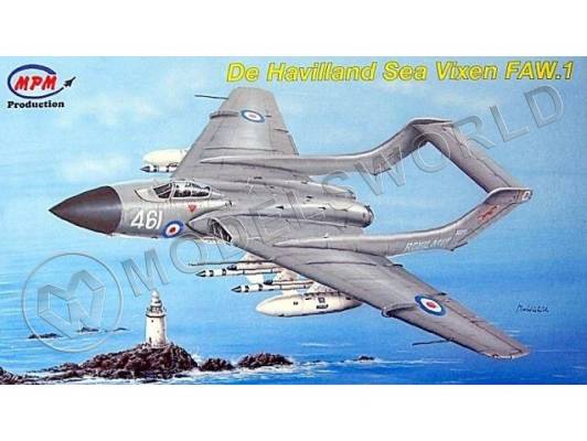 Склеиваемая пластиковая модель истребителя de Havilland Sea Vixen FAW.1. Масштаб 1:72