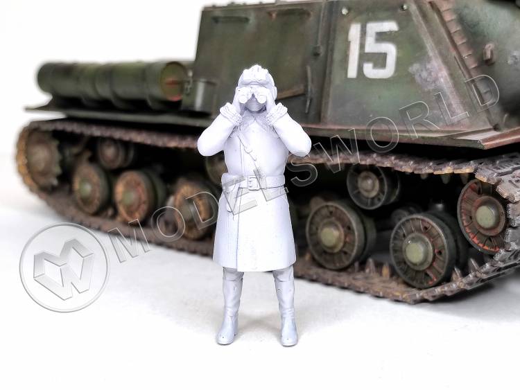 Фигура командира танка СССР, зима  1943 г., поза 2. Масштаб 1:35 - фото 1