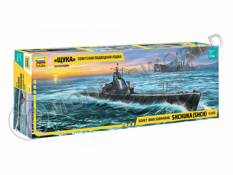 Склеиваемая пластиковая модель Советская подводная лодка "Щука". Масштаб 1:144 - фото 1