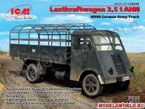 Склеиваемая пластиковая модель Lastkraftwagen 3.5 t AHN, грузовой автомобиль германской армии IIМВ. Масштаб 1:35