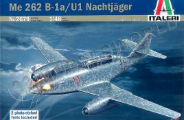 Склеиваемая пластиковая модель немецкого бомбардровщика Me 262 B-1a/U1. Масштаб 1:48
