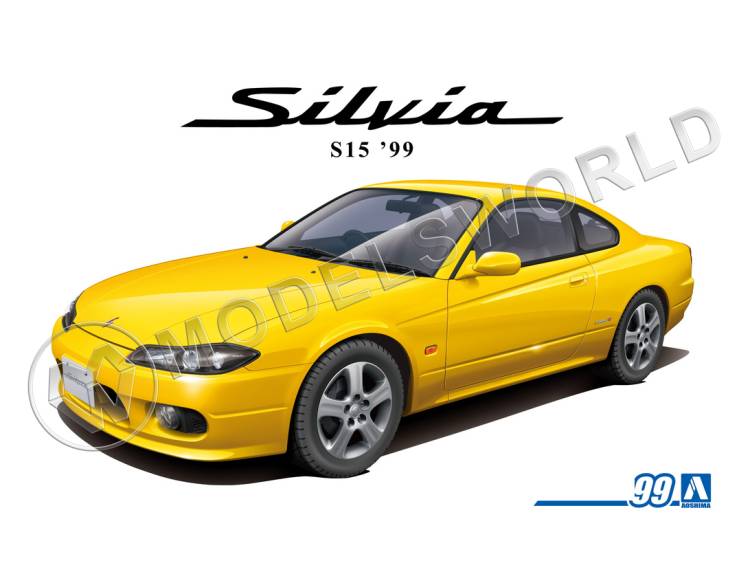 Склеиваемая пластиковая модель Nissan Silvia S15 Spec.R '99. Масштаб 1:24 - фото 1