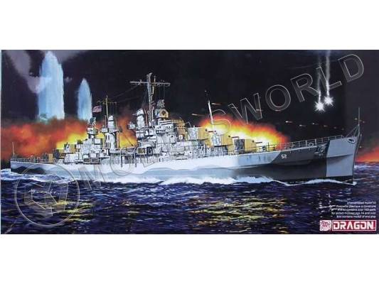 Склеиваемая пластиковая модель Легкий Крейсер U.S.S. JUNEAU CL-52, 1942. Масштаб 1:700